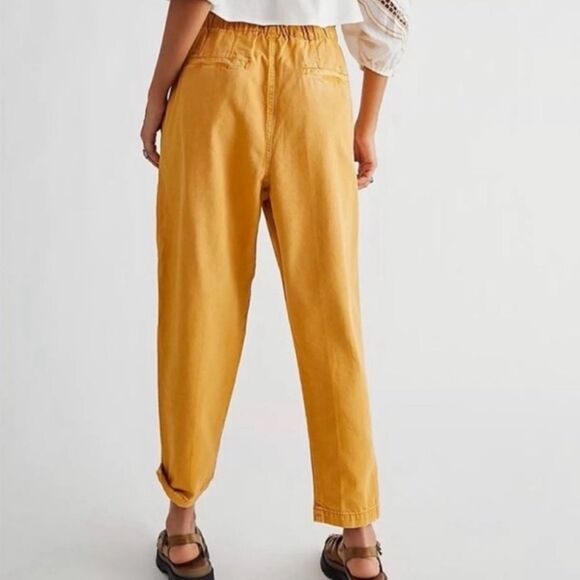 Free People High Rise Margate Pleated Trouser Pants Size M - Picture 5 of 14